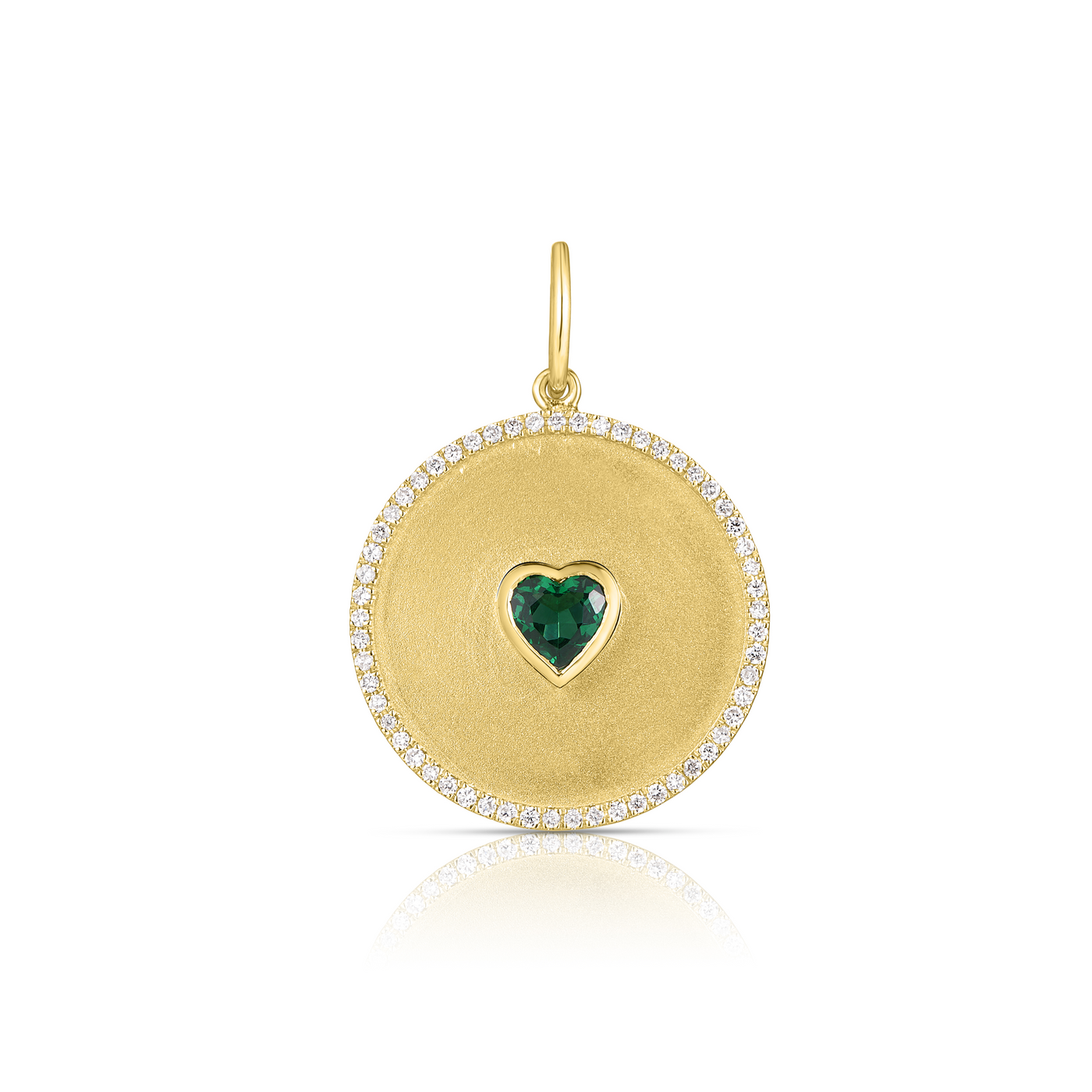 Vanessa - The Bezel Heart Pave Pendant