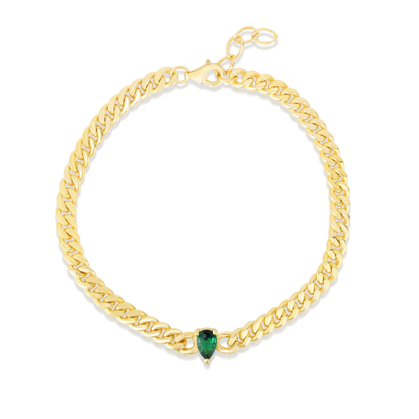 EMERY - The Emerald Cuban Link Bracelet