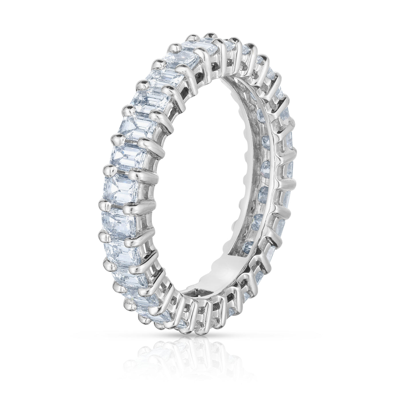The Baby Emerald Cut Eternity Band