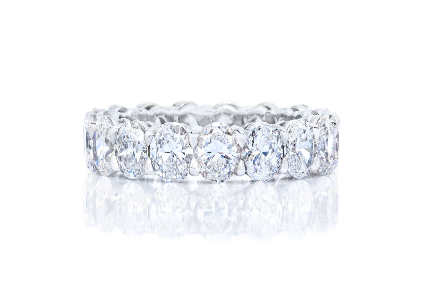 The Classic Oval Cut Eternity Band
