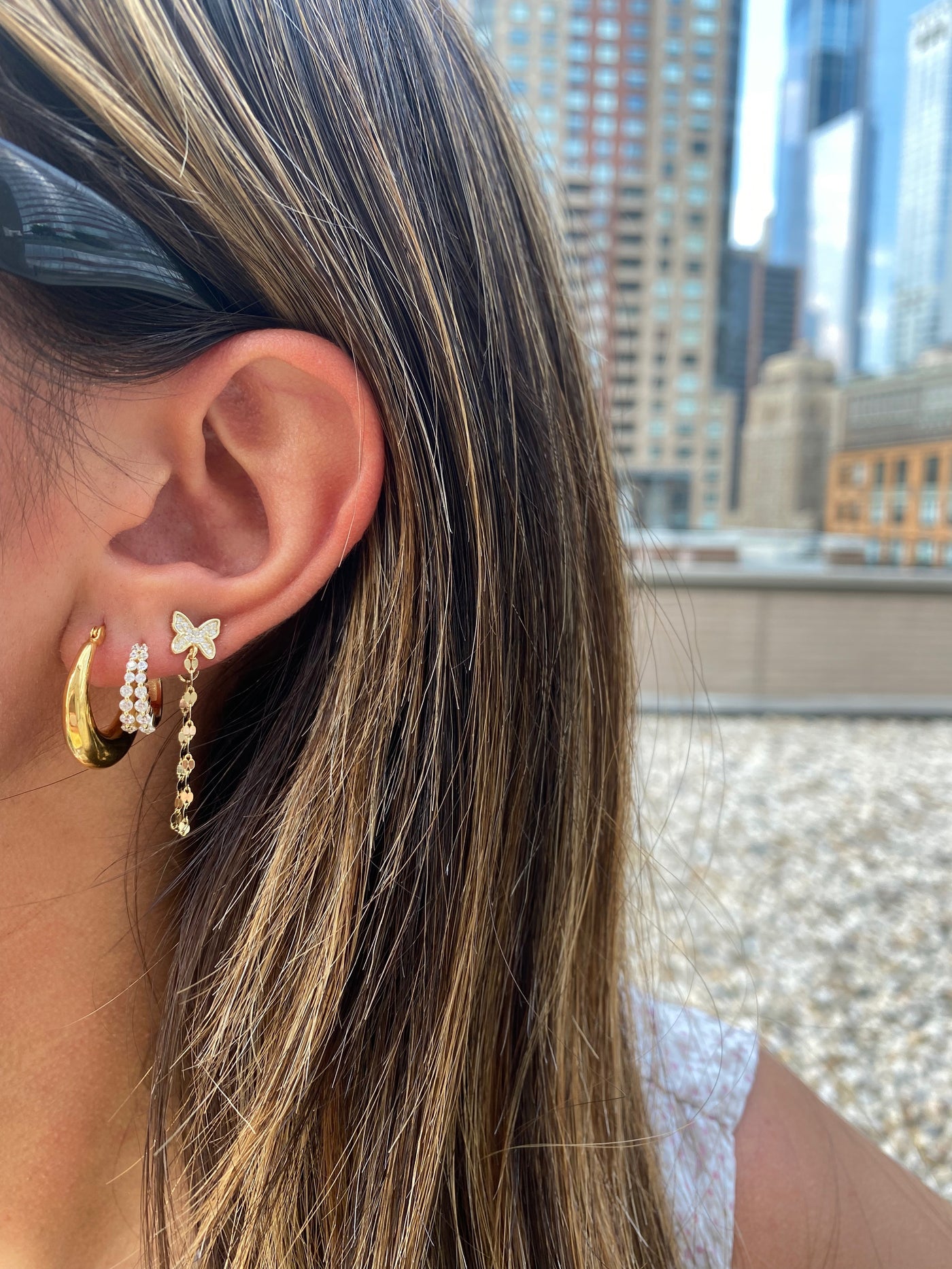 LULJETA - The Butterfly Chain Stud