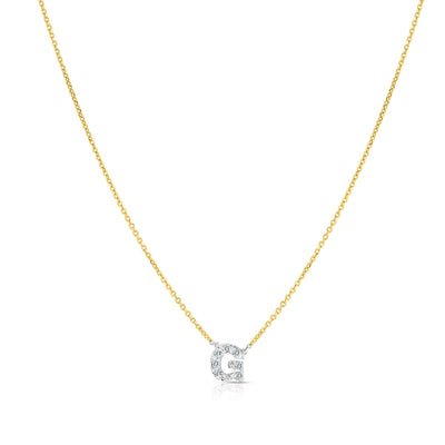 CHLOE - The Mini Diamond Initial Necklace